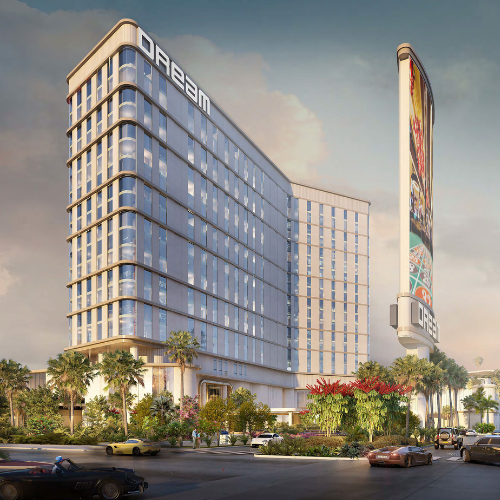 Dream Las Vegas tower exterior rendering